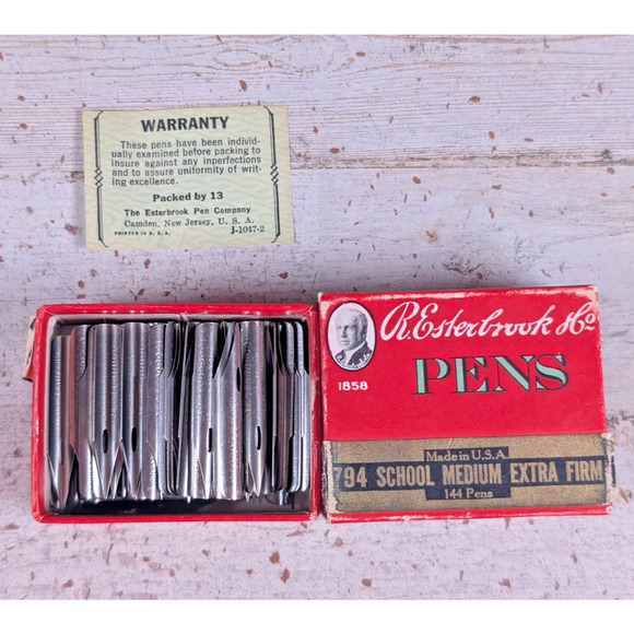 Vtg Esterbrook 794 School Fountain Pen Nibs Medium Extra Firm - 125 ct - Picture 1 of 8